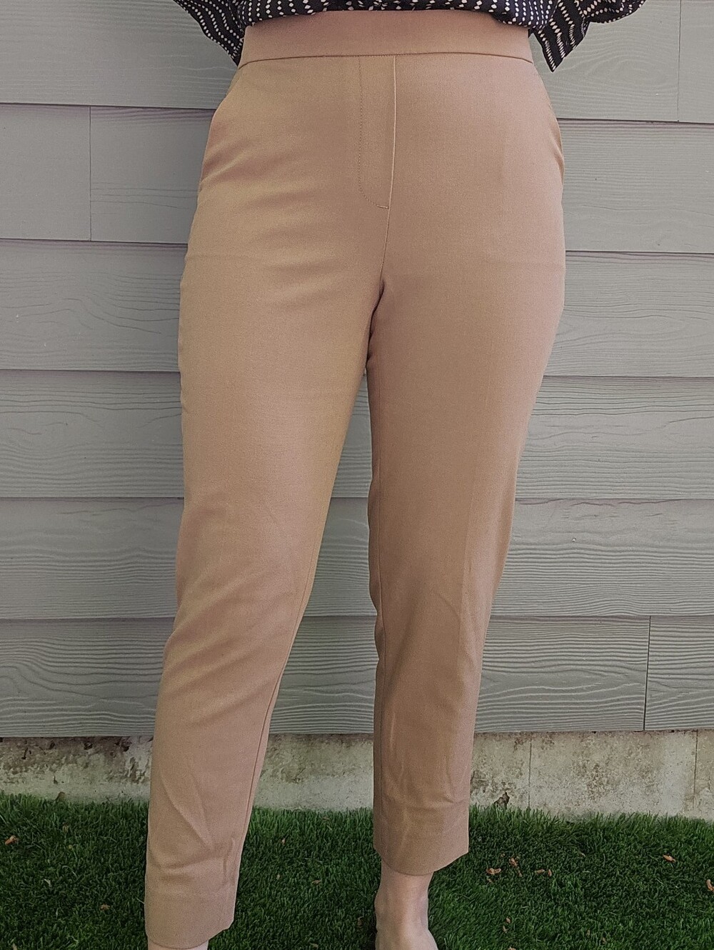 Banana Republic Women's Tan Pull-On Tailored Pants